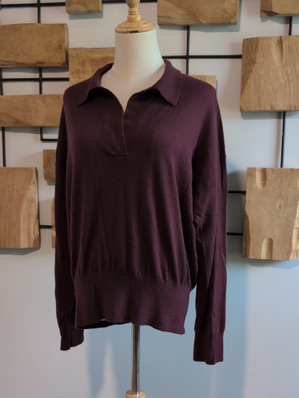 Alex Marie Knit Sweater in Rich Plum